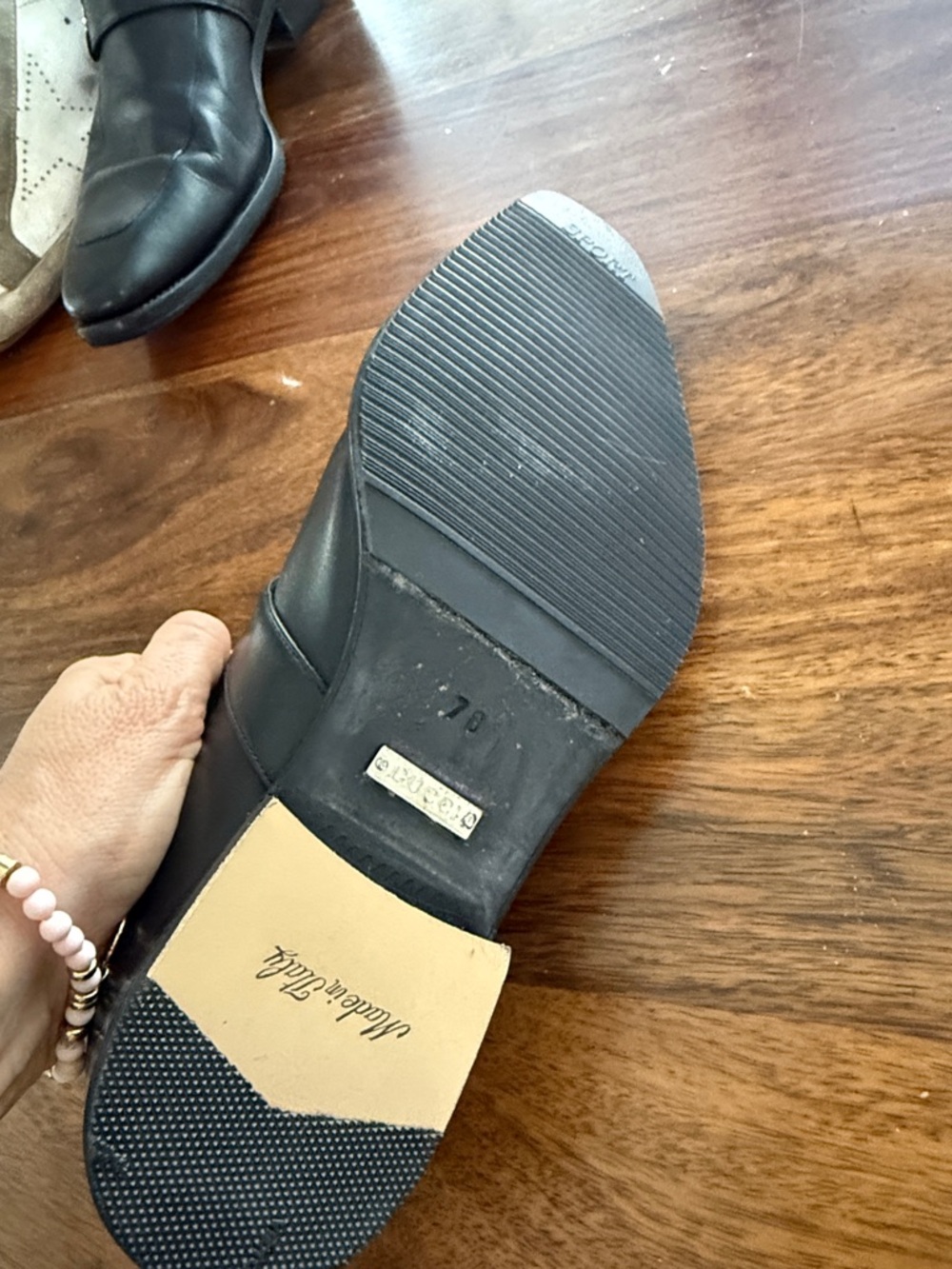 Gucci Black Leather Horsebit Loafers Slip-On Shoes Size 7D - Picture 4 of 4